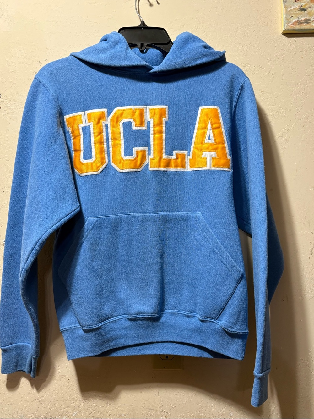 UCLA Logo Pullover Hoodie in Blue with Gold Lettering